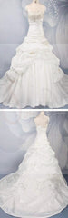 Cheap Vantage strapless Gold Lace Classic Style Wedding Party Dresses, WD0016