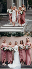 Charming Mismatched Spaghetti Straps Long Bridesmaid Dresses Online,SFWG00384