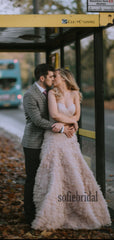 Cheap Straight Lace A-line Long Wedding Dresses Online,SFWD0029