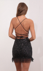 Black Sequin Sweetheart Lace Up Sheath Short Mini Homecoming Dresses,HD0216