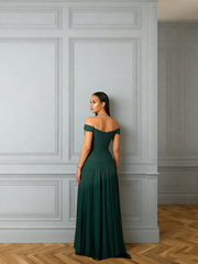Elegant Chiffon Off Shoulder A-Line Mother Of The Bride Dresses with Appliques, SFM012