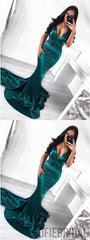 Deep V-neck Sexy Prom Dresses, Mermaid Prom Dresses, Shiny Prom Dresses, Prom Dresses, PD0603